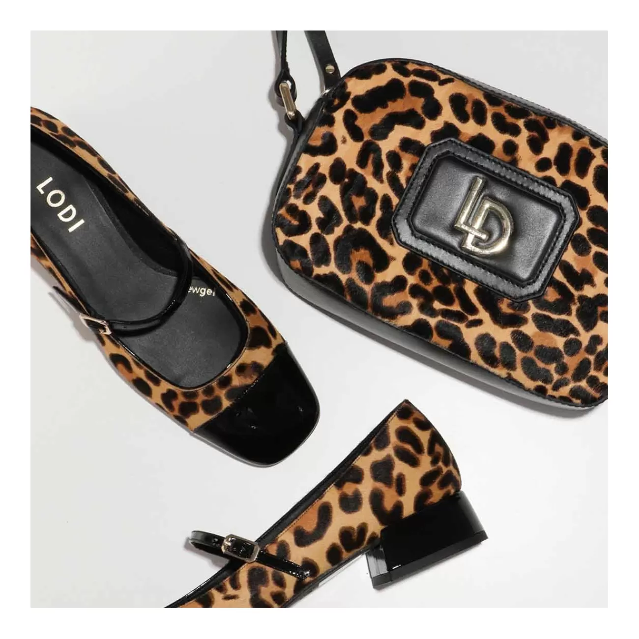 LODI BOLSO NEGRO ANIMAL PRINT MAEVA