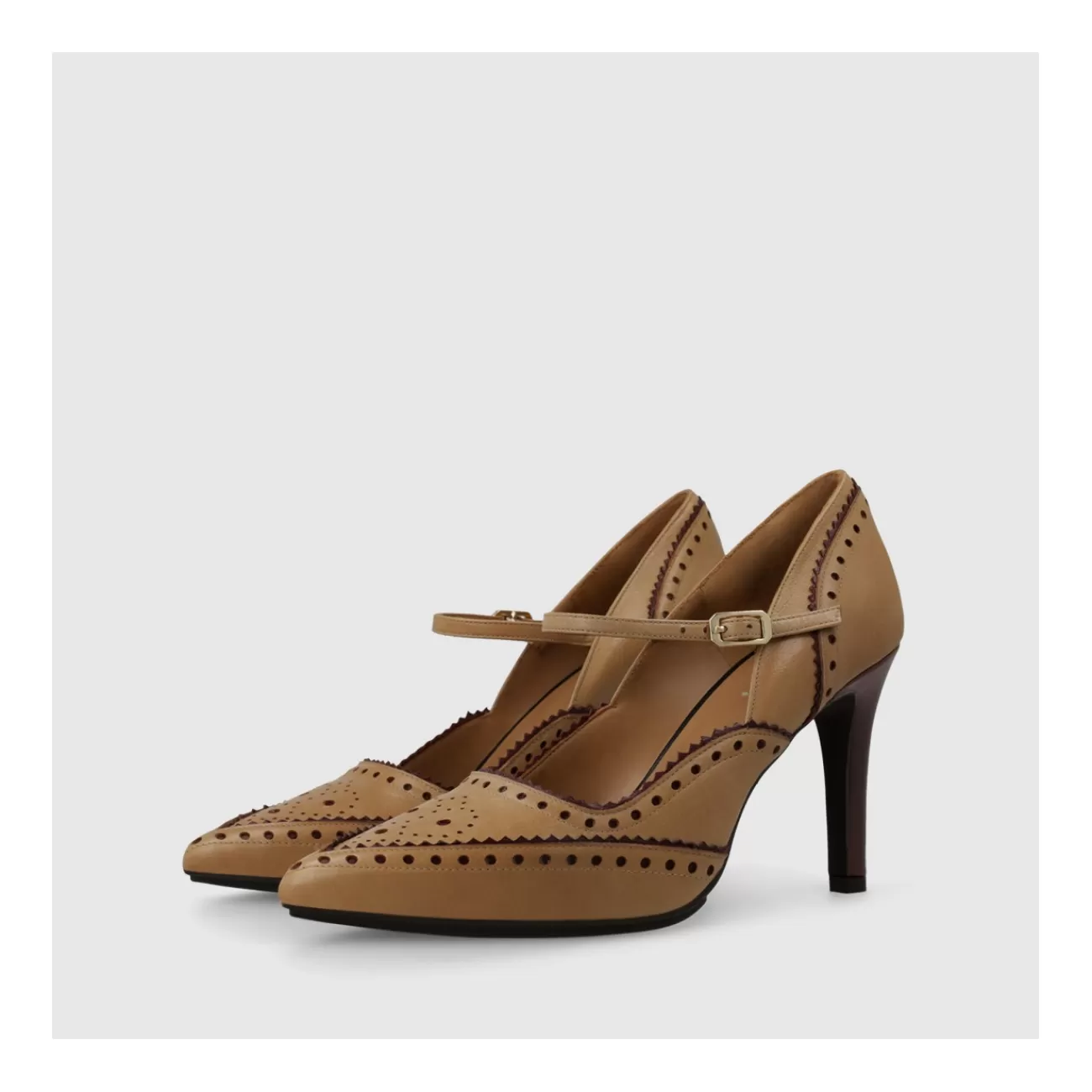 Femme LODI CHAUSSURES À TALONS MARRON RUSAN