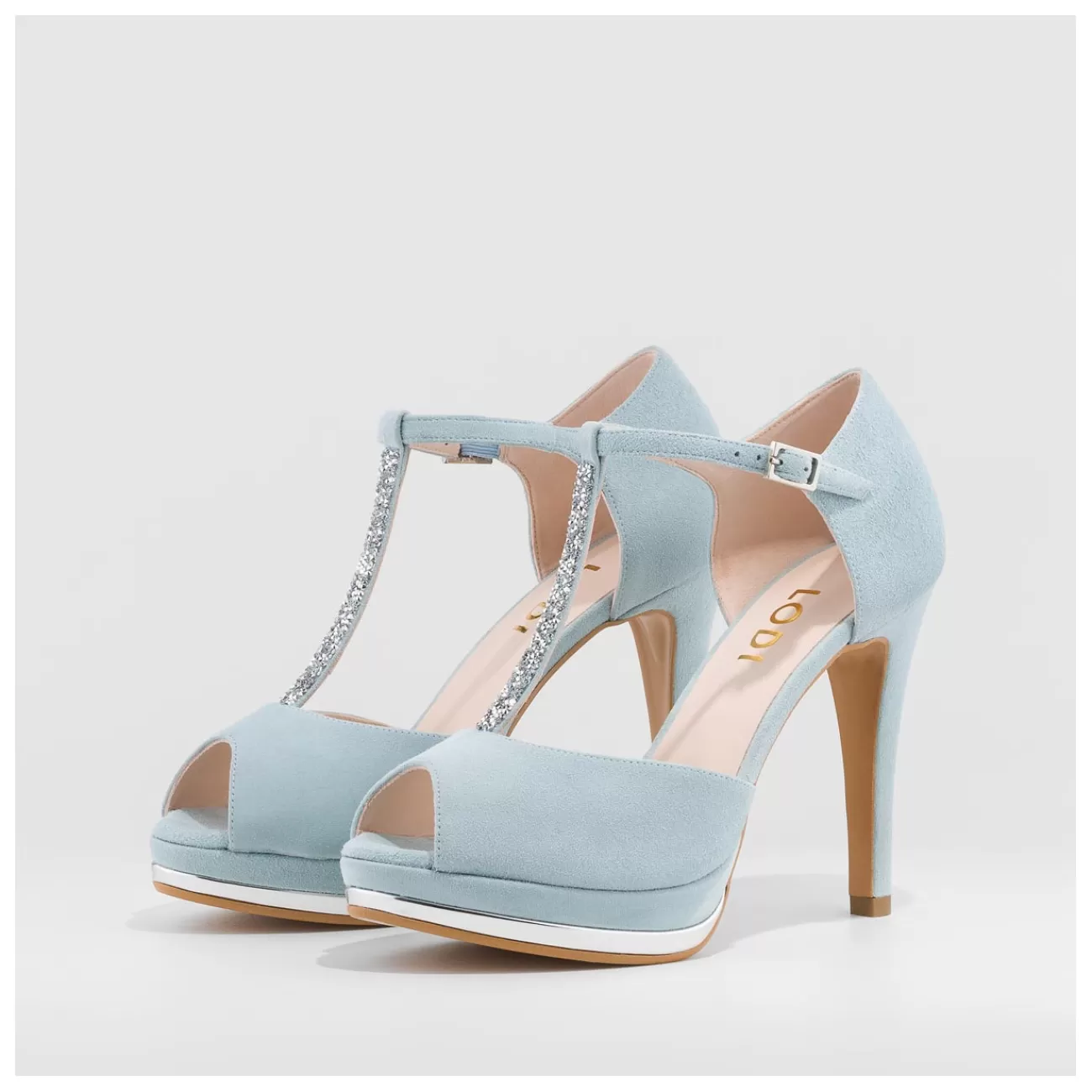 LODI SANDALIAS DE NOVIA AZULES PAULI